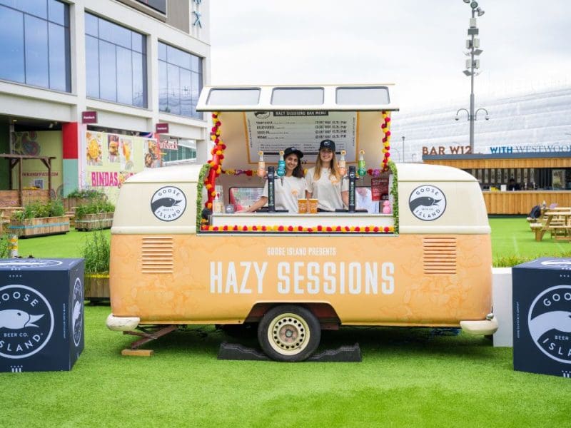 Branded promotional vehicle brand activation goose ipa
