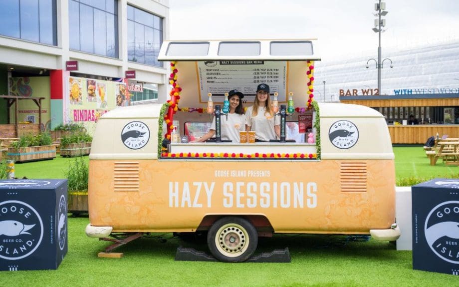 Branded promotional vehicle brand activation goose ipa