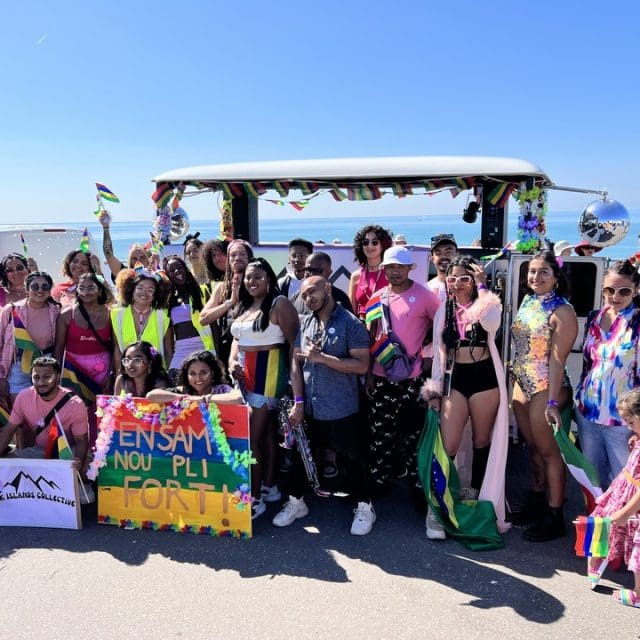Brighton Pride Pink Islands Collective DJ booth hire brand activation